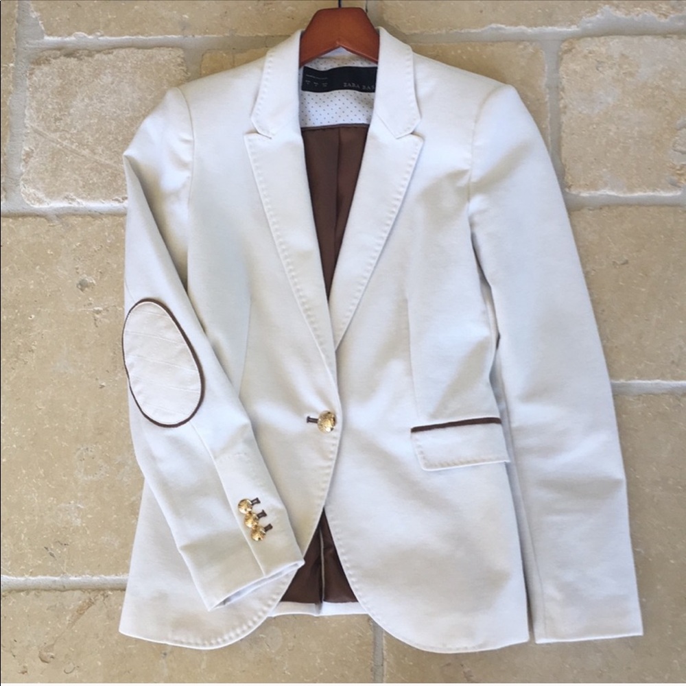 Cream Zara blazer